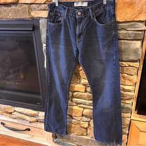 Levi's Dark Blue 527 boot cut jeans men’s 33 x 32